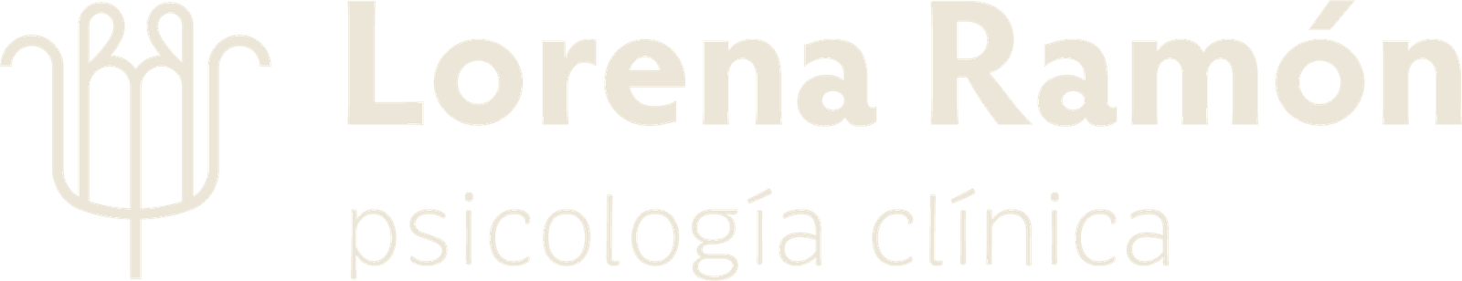 Logotipo horizontal beige